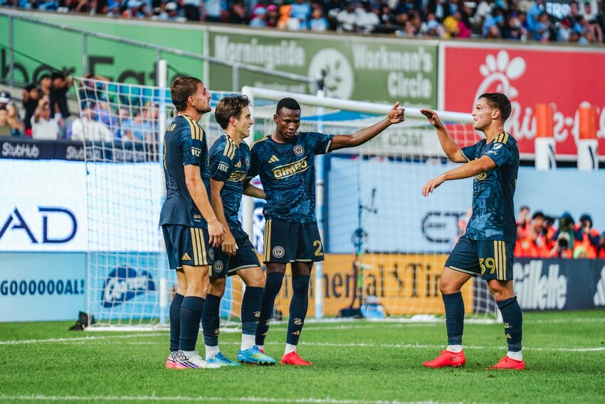 Danley Jean Jacques (21) scored the first goal of a three goal comeback for the Philadelphia Union vs NYCFC